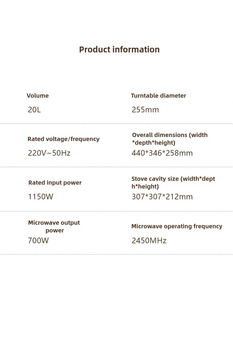 Hot Sales Home Hotel Use Electric Microwave Oven 20L/23L Kitchen Appliance Digital Display Mechanical Control True Microwave