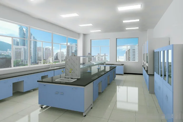 Lab Table With Reagent Shelf Medical Lab Furniture Customized Laboratory Workbench