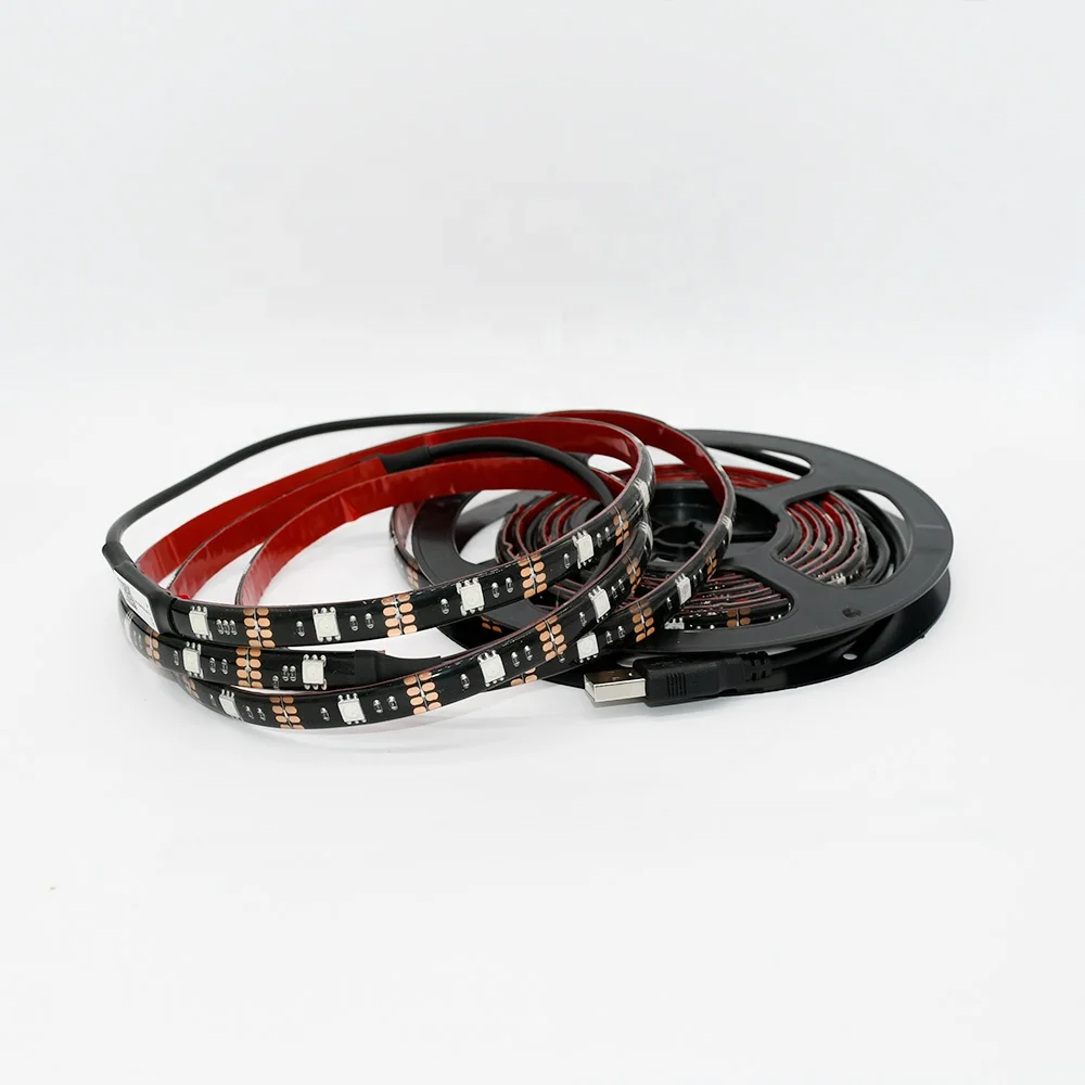 
5V Tv Background Light Smart BT App Wifi Remote Control 150 Leds Flexible Led Rgb Strip Light Kit Smd 5050 