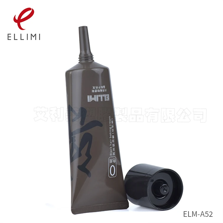 40mm Hair Mask Conditioner Tube with PP Oil Cap for 70-160ml Soft Plastic Cosmetic Packaging Custom Eco-Friendly Squeeze Tube