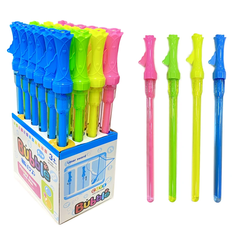 100ml new children bubble wand toys wedding bubbles stick toy 45cm Rose handle soap bubble sword toy for Summer