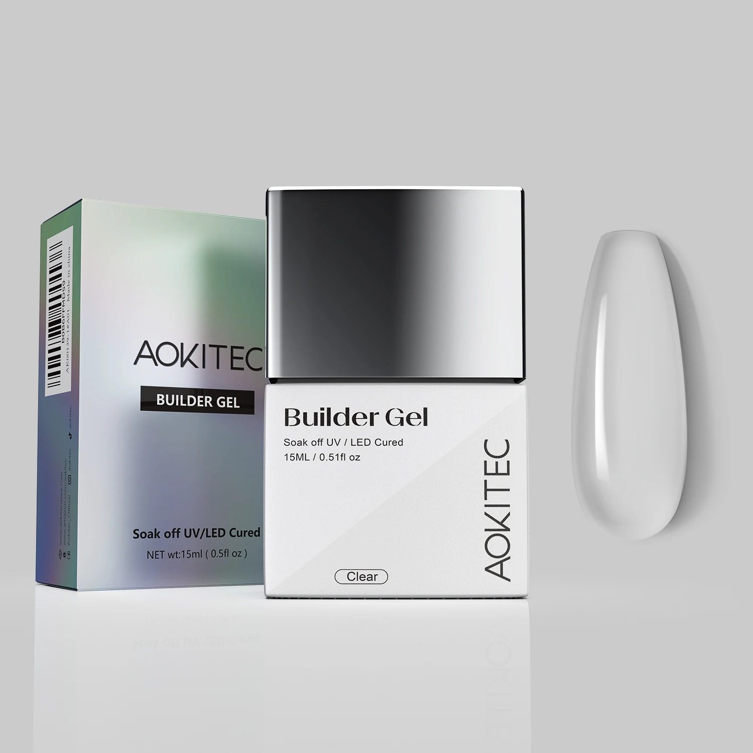 Aokitec 15 мл индивидуальную маркировку гель замочить от УФ/LED вылечить buildering наращивание ногтей УФ-гель-лака акрилового геля 3 цвета желе Polis