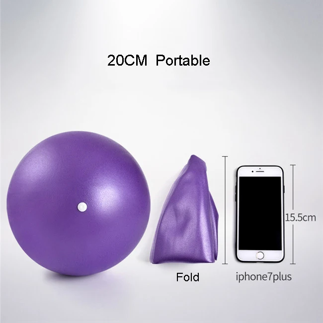 Stability Exercise Training Gym Anti Burst and Slip Resistant Mini Yoga Pilates Ball,Small yoga Ball 25cm With Custom Logo