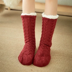High Quality Indoor Fluffy Socks Winter Warm Fuzzy Slipper Socks Floor Anti Slip Fleece Lined Sherpa Socks