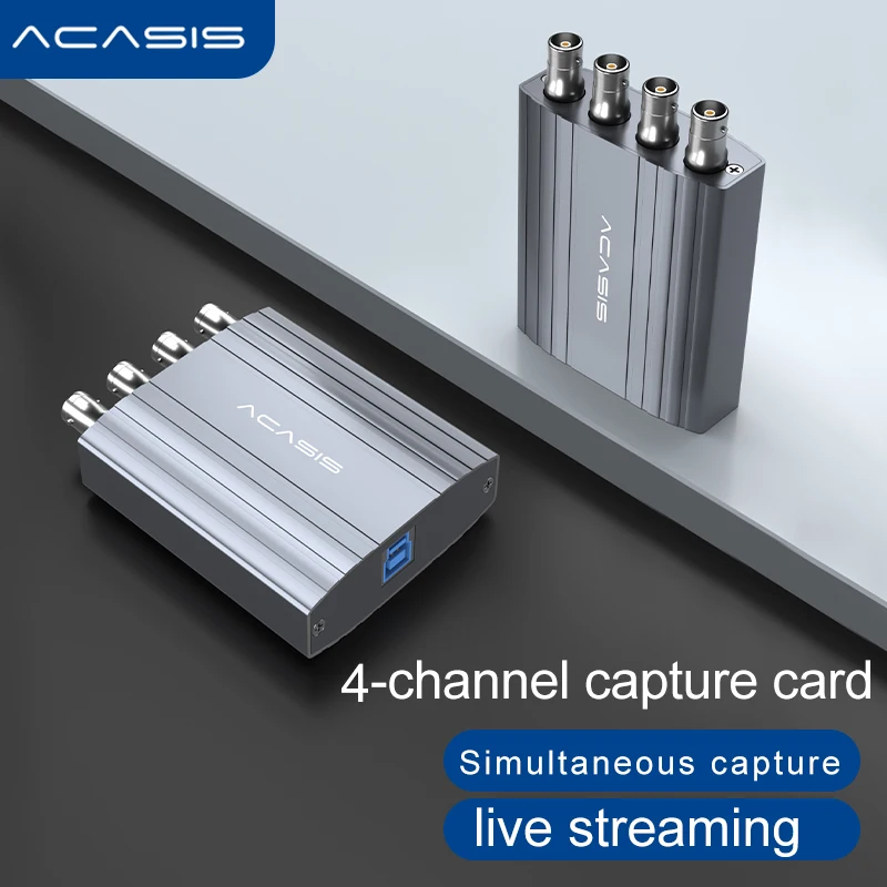 ACASIS Dropshipping 4 channel AHD to USB3.0 Capture Card 720p UVC AHD Video Capture card for Security video surveillance device