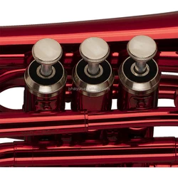 SEASOUND OEM High Quality Red MIni Pocket Trumpet Instrument JYPT406RD