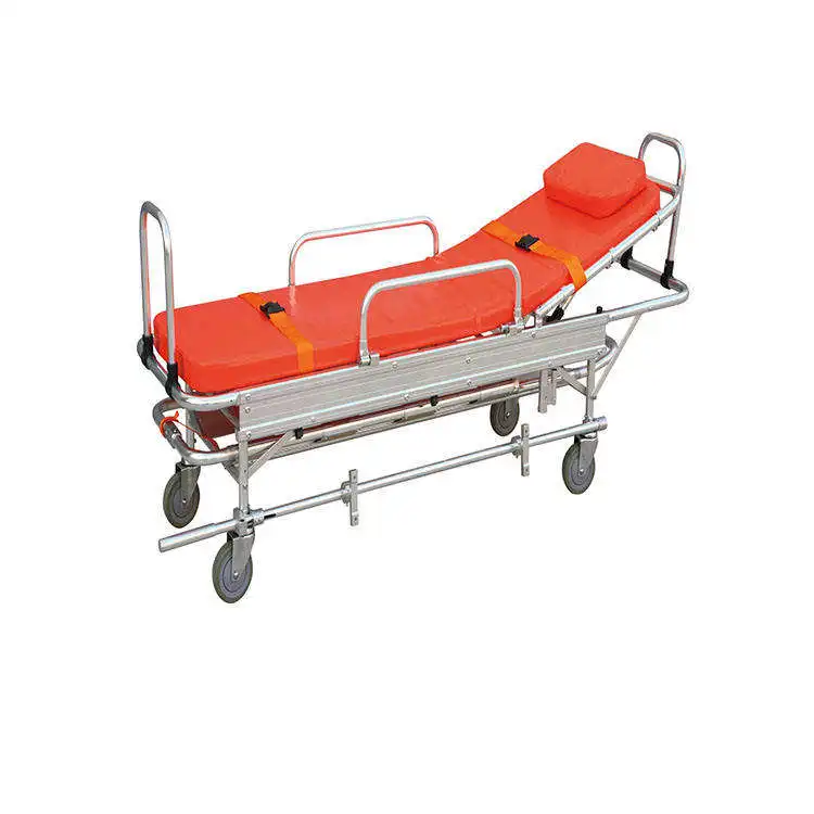 Factory Wholesale First aid trolley stretcher loading patient transfer aluminum alloy Ambulance Stretcher