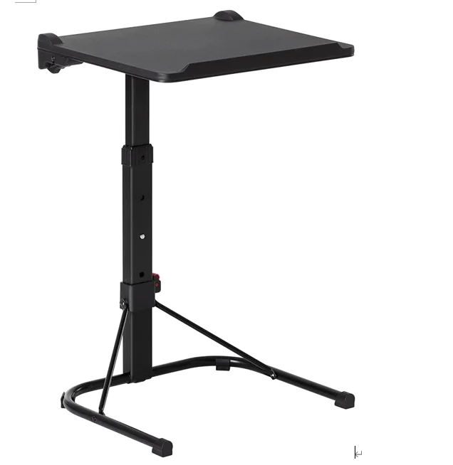 Wall Mountable Adjustable Folding TV Tray Table for Eating and Laptops