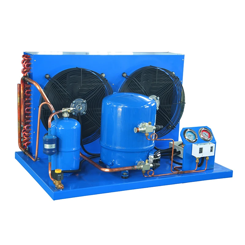 Single phase 3hp Maneurop Tecumseh Air Cooled Open Type semi-hermetic scroll compressor Condensing Unit