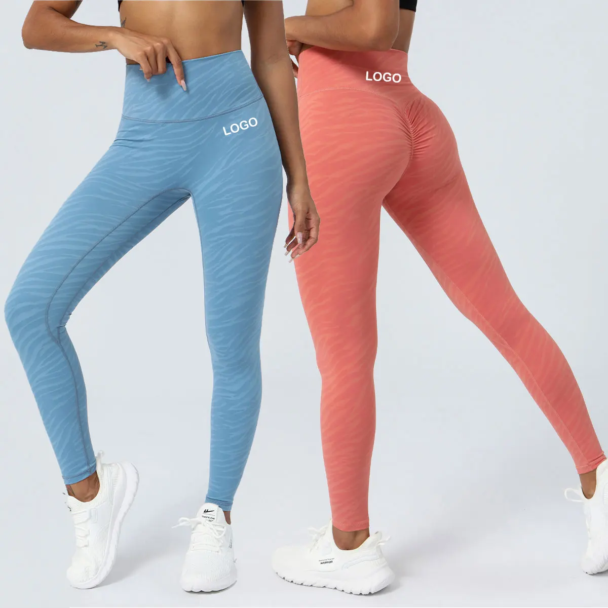 Zebra Print Leggings Women Lulu High Waist Sexy Push Up Butt Yoga Pants Gym Fitness Legging Tummy Control Workout Running Tights