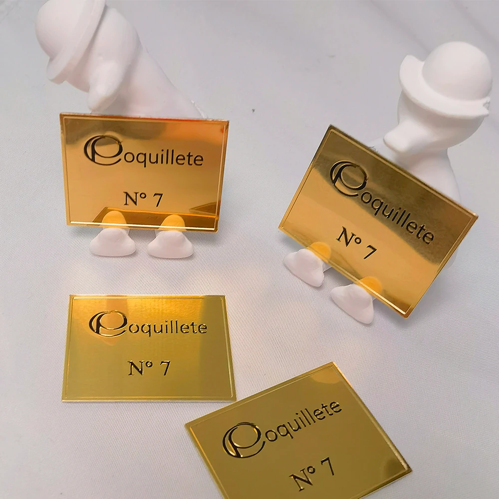 24k gold metal transfer logo stickers with adhesive Decals 3D Embossed label Aluminum Bottle Metal Sticker