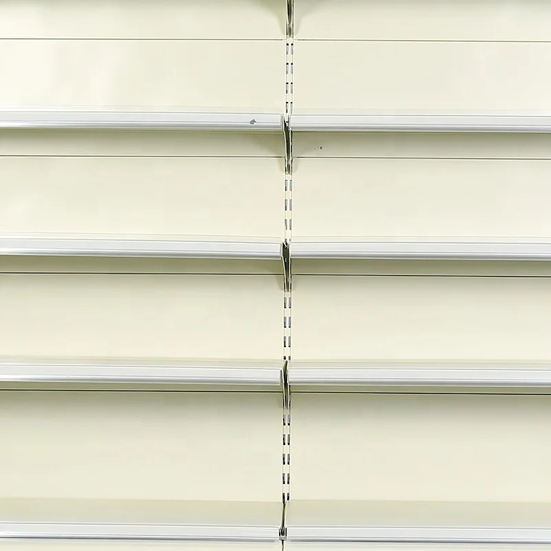 Highbright Convenience Store Rack Grocery AmerIcan Style White Gondola Shelving Double Side Supermarket Shelf