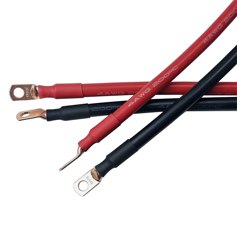 2AWG 4AWG 5/16 ' сверхмощные медные клеммы обжимные наконечники для кабеля аккумулятора