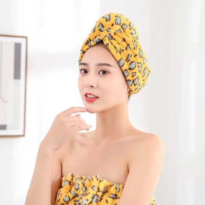 Personal Care Accessories Oem Customized Women Bath Hair Towel Microfiber Hair Wrap Towel Turban For Wet Hairs Fast Drying