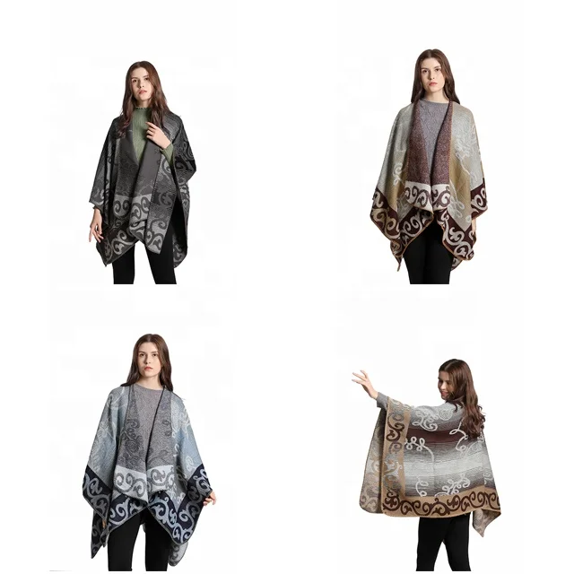 Unisex Style Cashmere Cape New Clothing Ladies Yemeni Men Overweight Bright Hot 4 Colors Shawls Poncho Girls