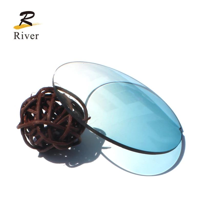 Wholesale eyeglass lenses MR-8 1.60 1.61 gradient color AR coating sunglass lenses