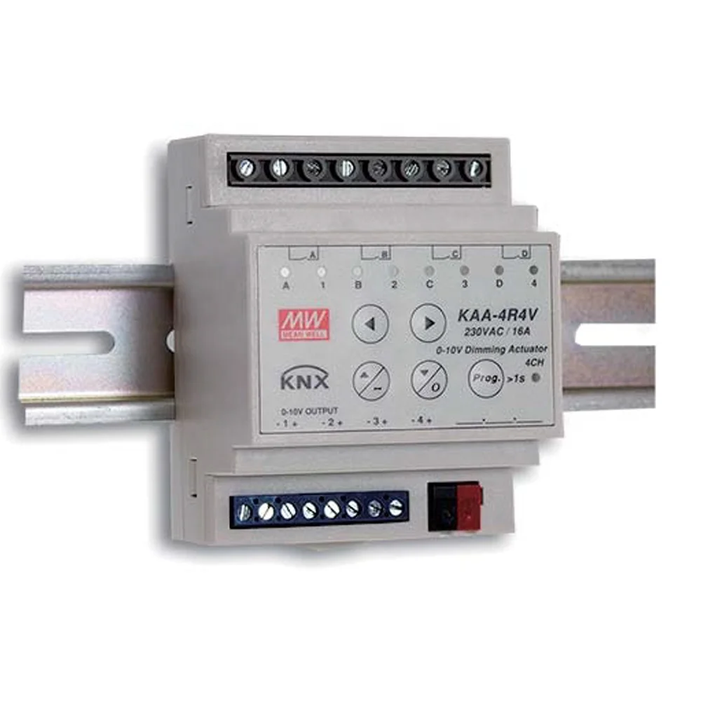 KAA-4R4V-10 KNX DIN RAIL Тип светорегулятору 4 канала устройства программы товара MEAN WELL!