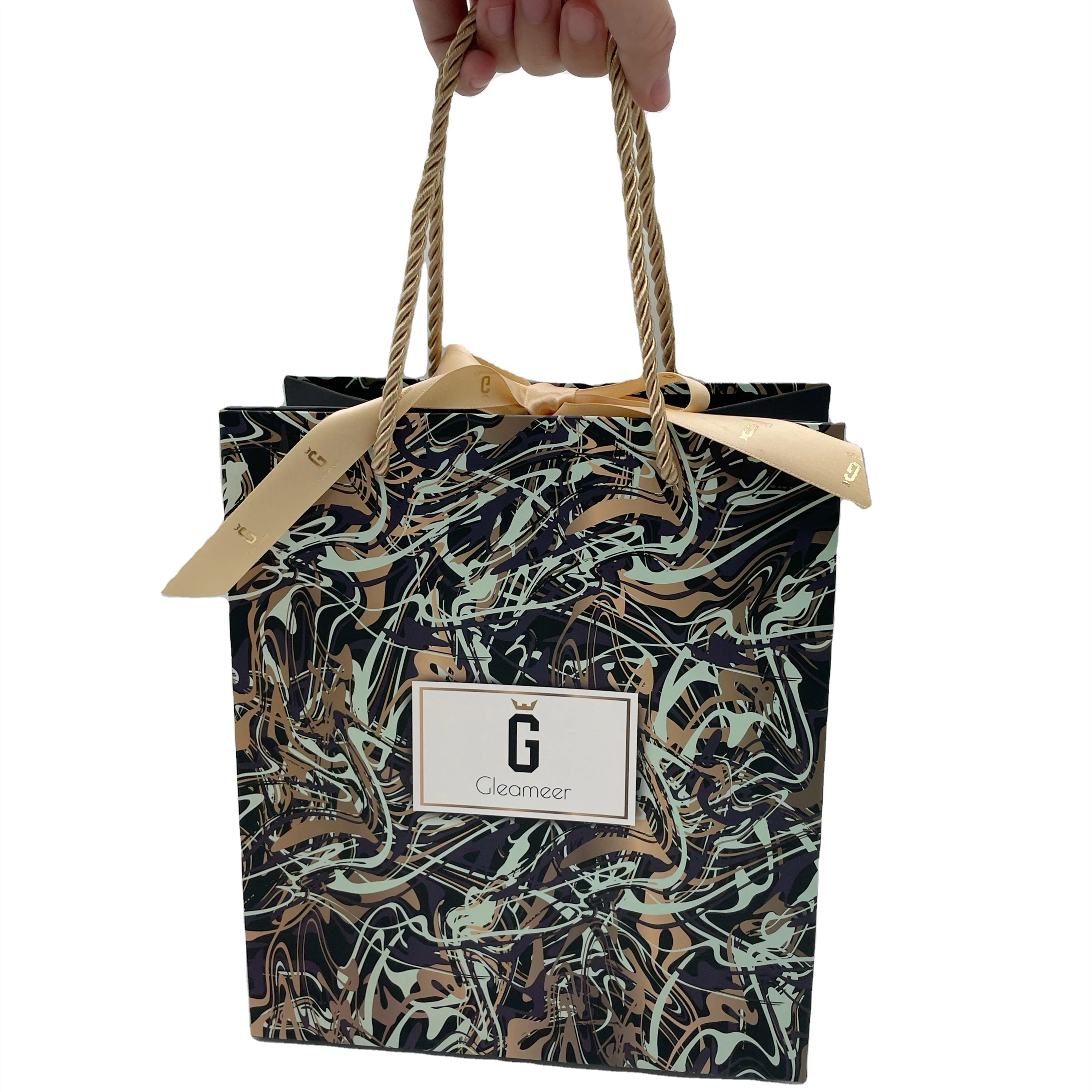 China Manufacture Wholesale Colorful Cheap Personalized Customized Production Small Paper Gift Bag With Handles