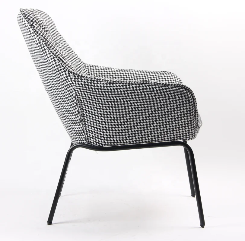 
2020 Hot Sales Upholstered Fabric Armchair/Accent Chair with Metal Legs for Living Room/Bedroom 