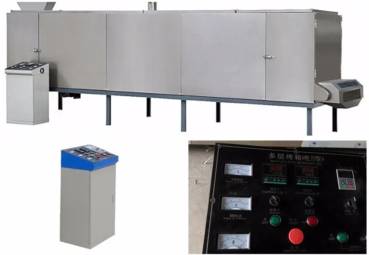 Efficient Stainless Steel Corn flakes breakfast cereal machine cornflakes making machine corn flakes extruder