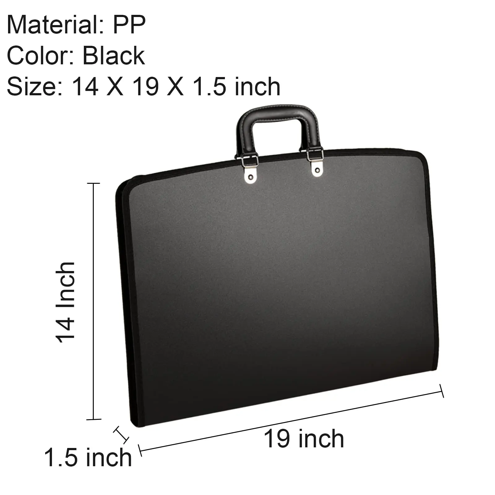 Art Portfolio Case with Zipper Leger Portfolio Folder for Artwork PP Material Frosted Feel 11 x 17 Artist Portfolio Bag
