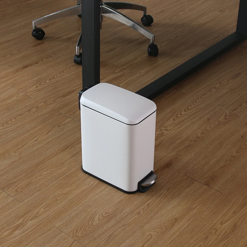 5L Garbage Disposals Bathroom Trash Can Stainless Steel Bins Compost Bin Fancy Dustbin Metal Garbage Can Hotel