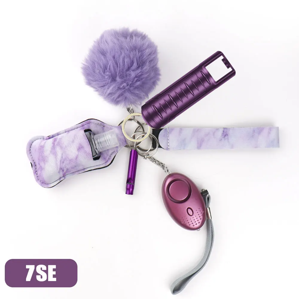 Self Defense Keychain Set Self Defense Alarm Safety Keyring Accessory for Women Girls and Children