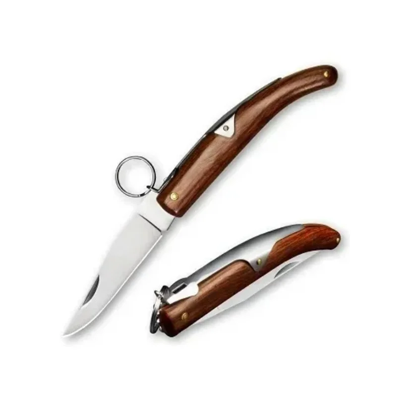 Professional Folding Pocket Knife Kitchen High-grade Stainless Steel Hunting Folding Pocket Knife With Rosewood Handle