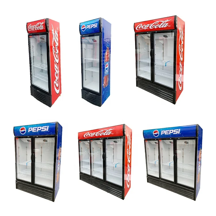 Commercial Refrigeration Equipment Display refrigerator showcase Red Bull Fridge For Sale