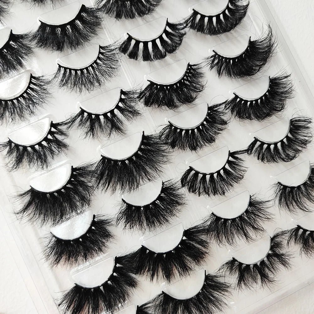 wholesale vendor 25mm bulk real 3d mink eyelashes vendor lasheswholesale siberian real mink eyelashes with color
