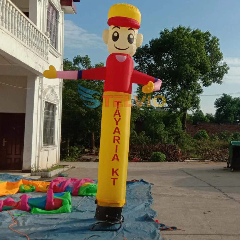 Wind Dancing Sky Waving Star Welcome Hand Tube Man Signs Advertising Inflatable Air Dancer For Business