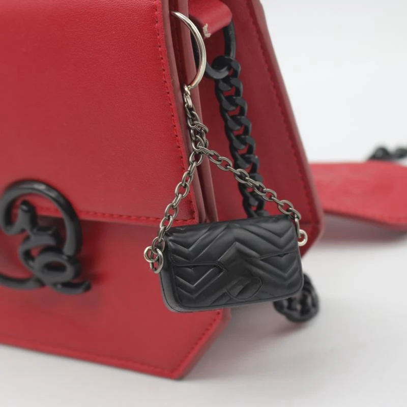 Wsnbwye Mini Bag Purse Charm Doll house Miniature Handbag Designer Miniature Luxury Bags Dollhouse Accessories keychain For Doll
