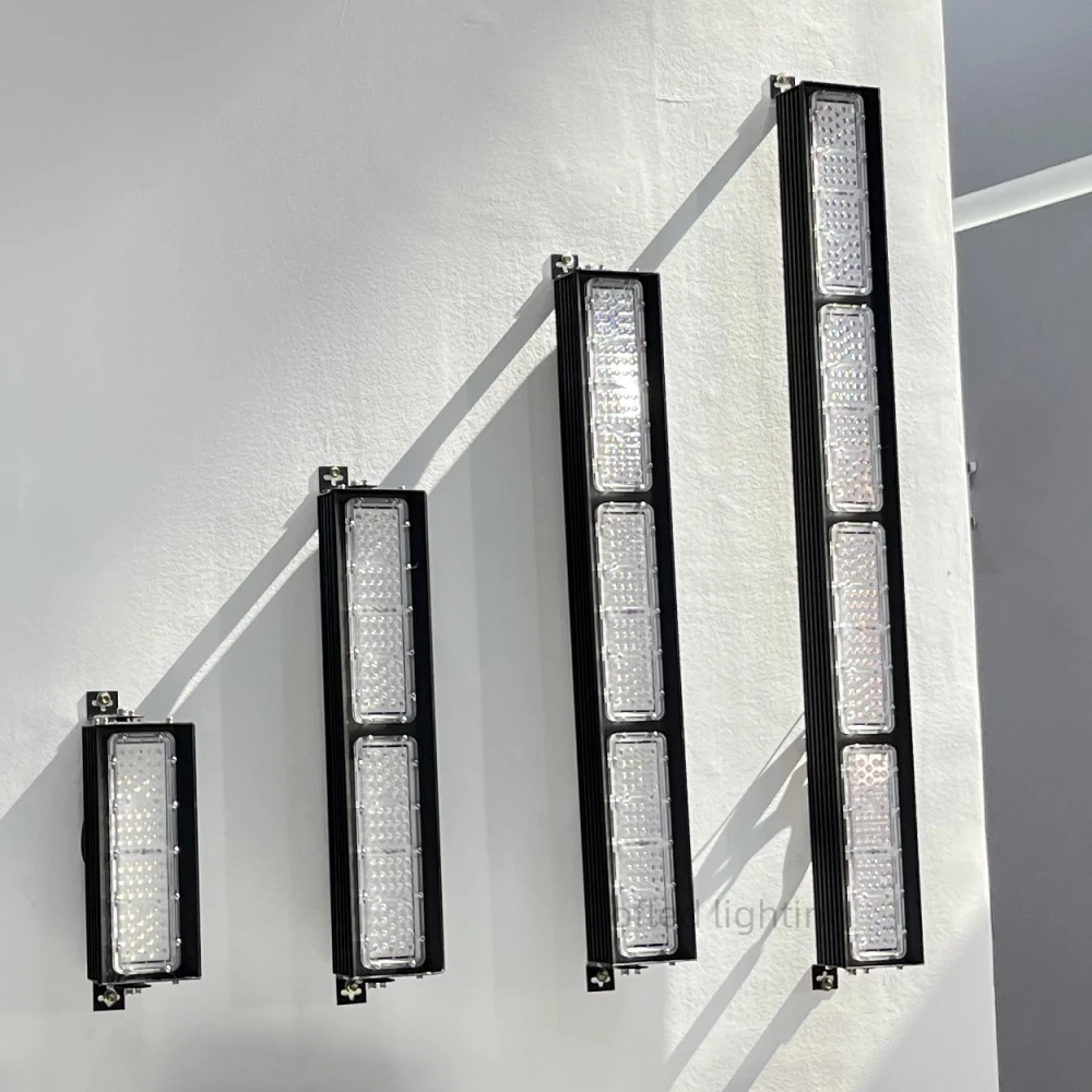 Indoor Outdoor IP65 Warehouse LED Linear High Bay Light 50W 100W 150W 200W Suspended Bracket Mount Canopy Light Tunnel Lighting