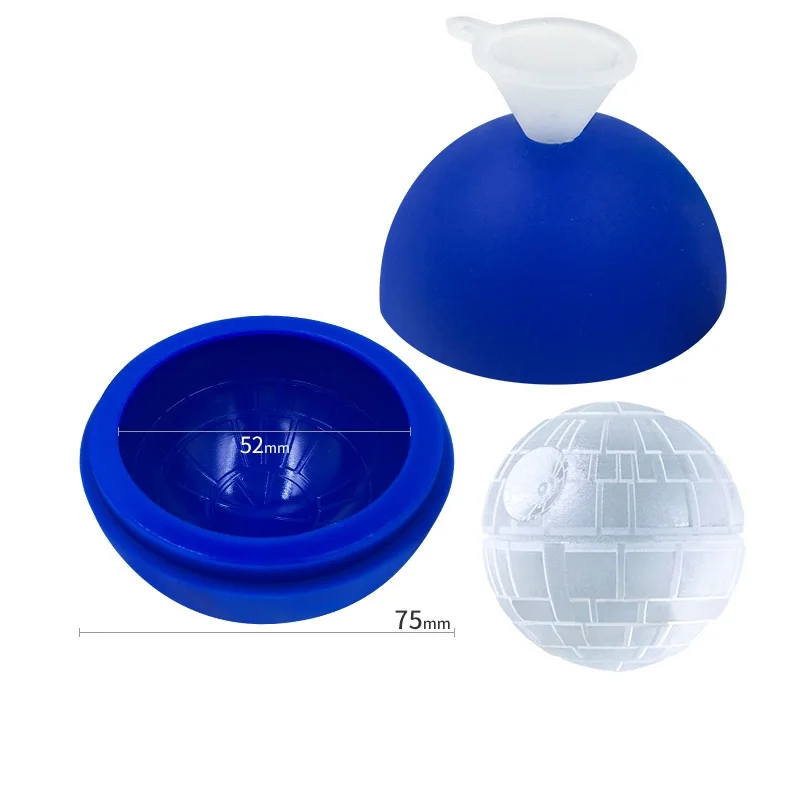 Creative basketball shaped ice cube self-made ice box 4 hockey silicone mold