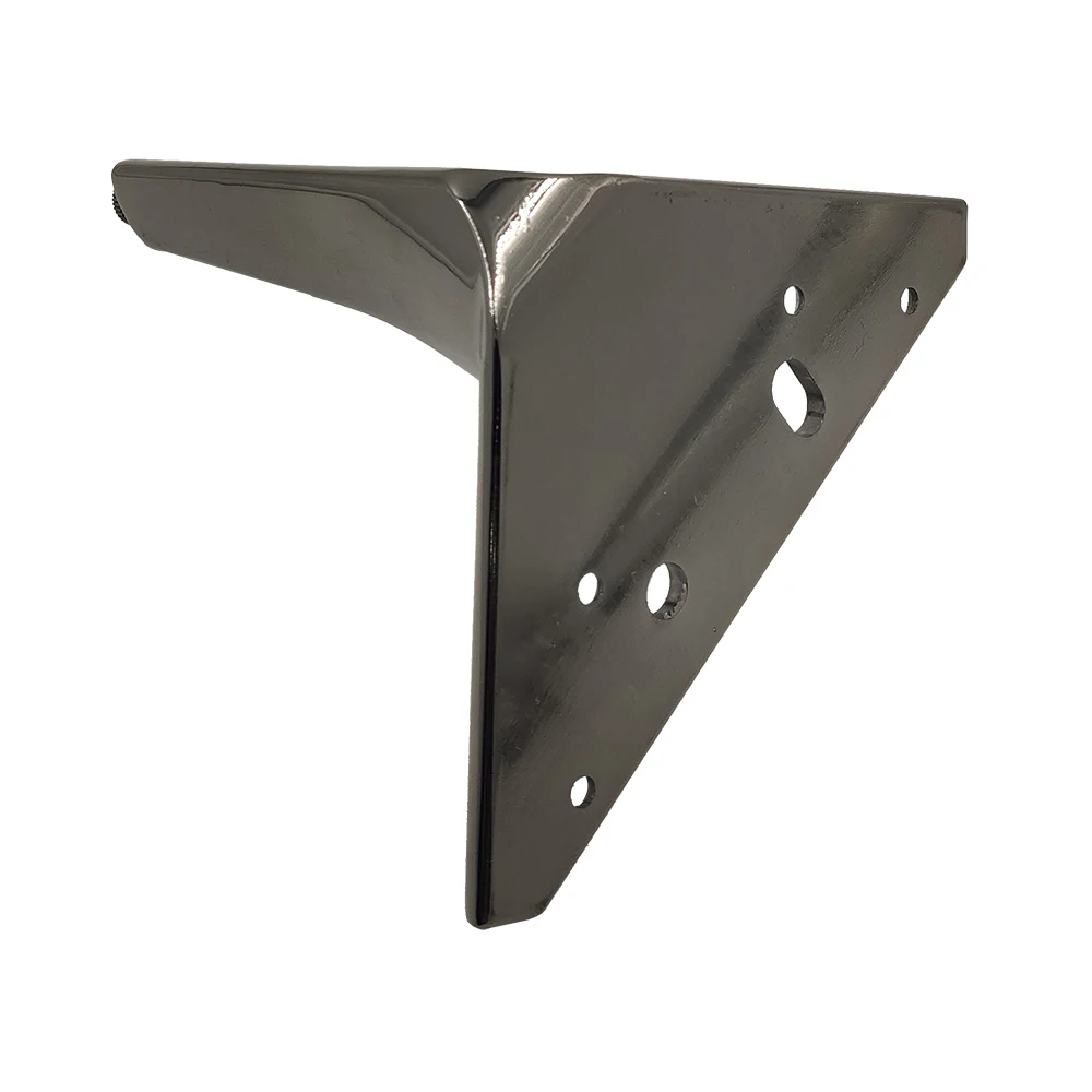 Pinlong Support Sofa Leg Metal Simple Base Sofa Alloy Furniture Feet Cabinet Foot Metal Legs Gun-black For Sofa TV Stand