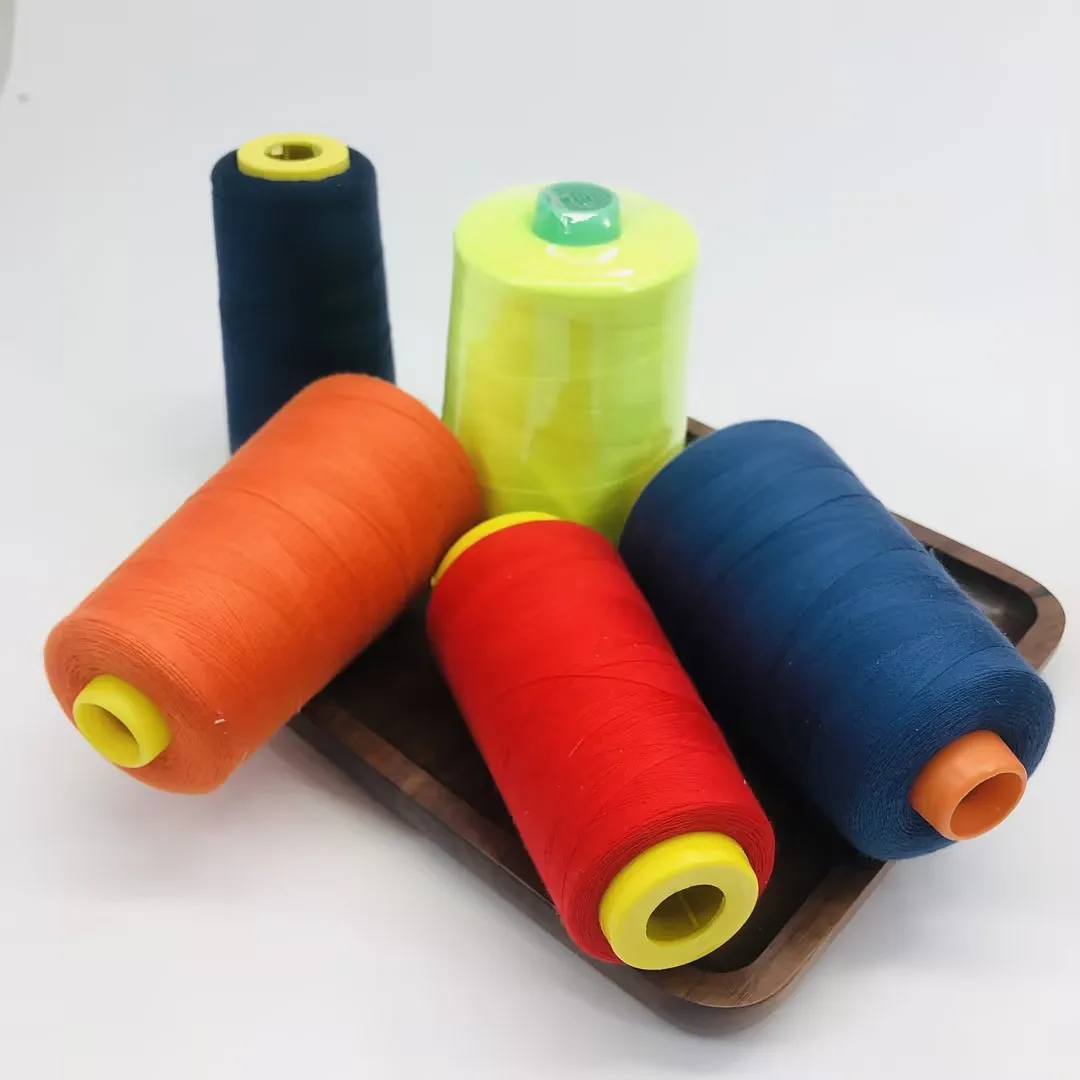 Competitive Prices 40S/2 Polyester Thread Sewing 5000 Yards Heavy Duty Polyester Sewing Thread