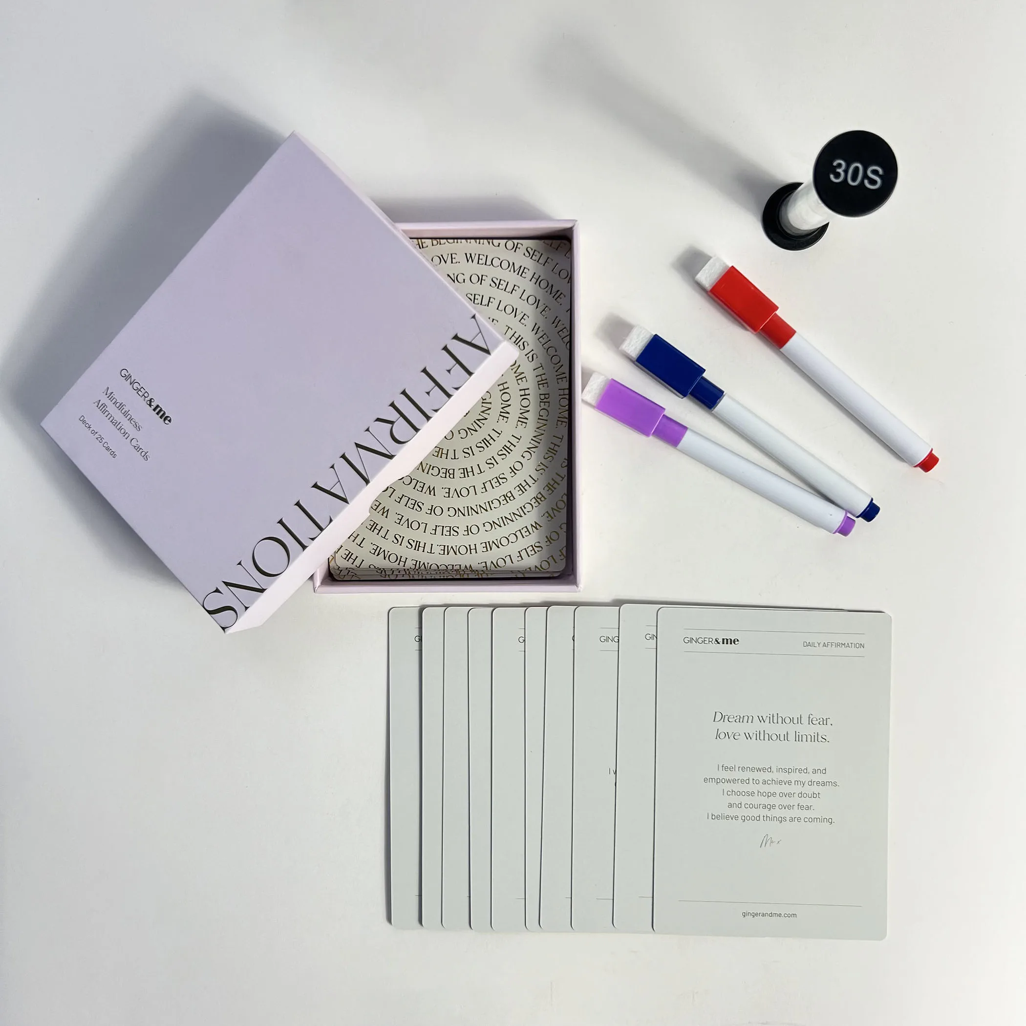 Wholesale Personalised  Affirmation Cards Custom Fun Inspirational Card Game Custom Print Paper Playing Cards