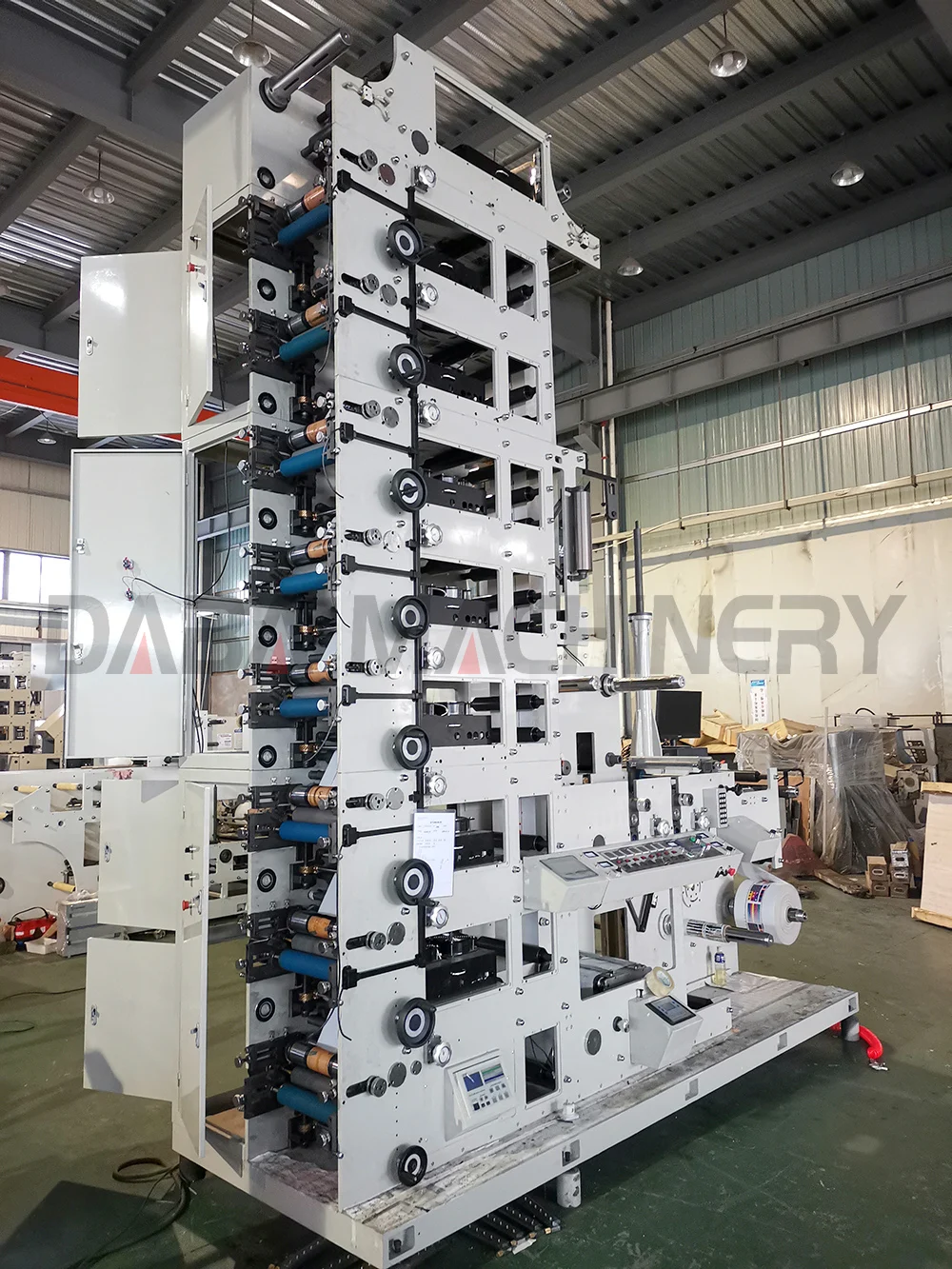 DINGYU single 1 2 3 4 5 6 7 8 colour flexo printers flexographic printing machine