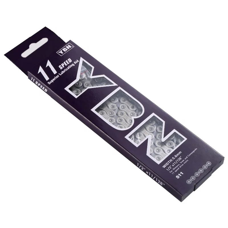 2021 Высокое качество Аутентичные YBN 11v 33 скорость серебро MTB Горная дорога велосипед цепь руководство для shimano groupset