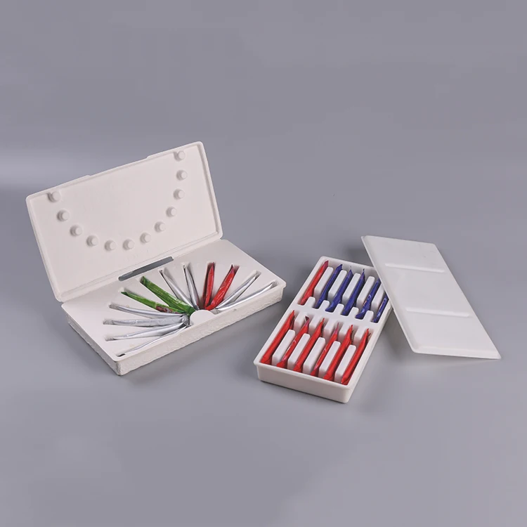 
Creative Eco friendly Custom Sugarcane Bagasse Pulp Molded Sugar Packaging Box 