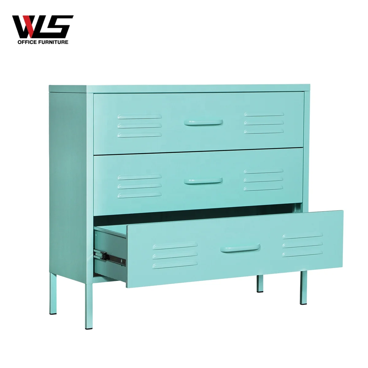 Home Furniture Antique Metal Chest of Drawer Storage Drawer Cabinet