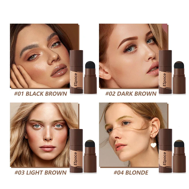 OEM/ODM Eyebrow Stamp Stencil Kit with Reusable Eyebrow Stencil, One Brushes brow stamp And Eyebrow Trimming Knife Brow Stamp