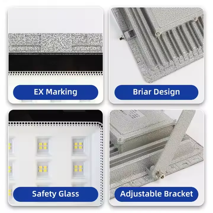 Factory Supply Durable and Efficient EX Explosion Proof LED Light Waterproof with IP66 Rating Certified by ATEX