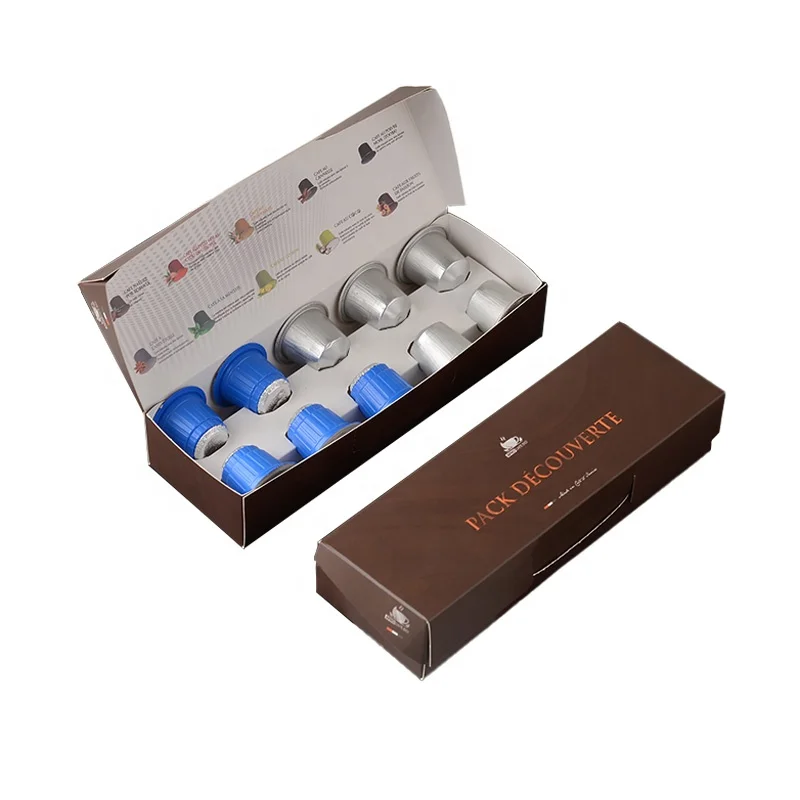 Hot sale coffee capsule packaging box custom coffee paper box coffee box