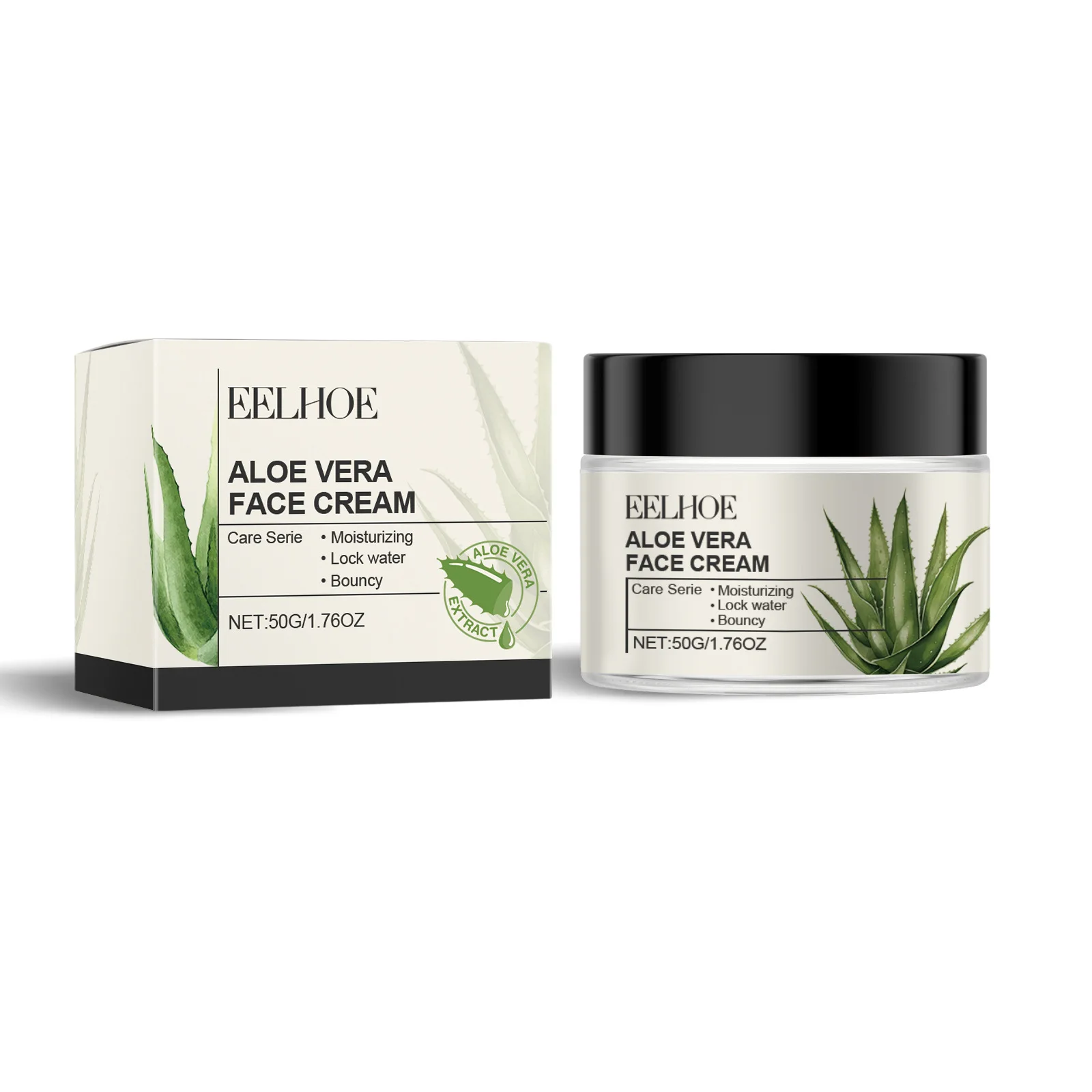 EELHOE Skin Care Moisturizing Soothing Repairing Oil Control Natural Aloe Vera Face Cream 50ml