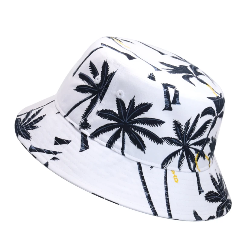 Custom Fisherman 100% Cotton Printed Short Brim Fashion Australian White Bucket Hat