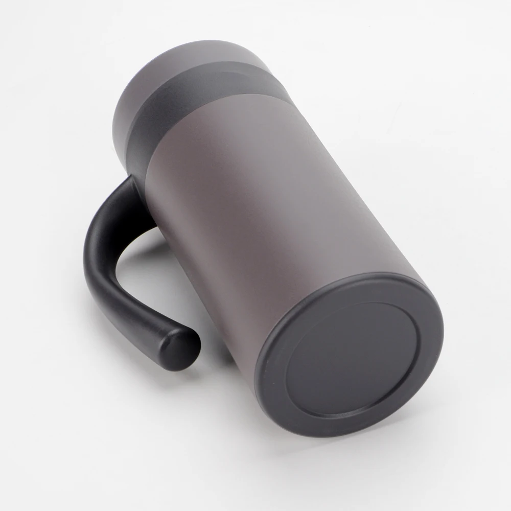 15oz Custom Double Wall Stainless Insulated BPA Free Thermal Travel Coffee Mug With Handle