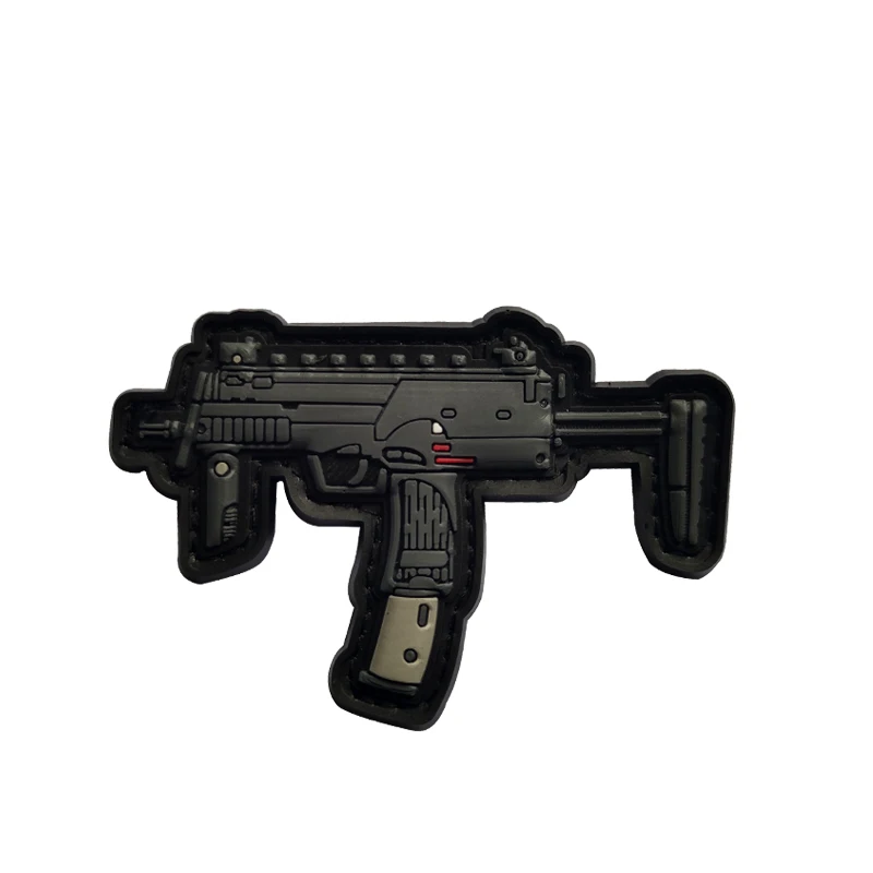 Мини пистолет Glock винтовка подставка ПВХ резиновая нашивка 3D застежка крючок и петля тактические военные