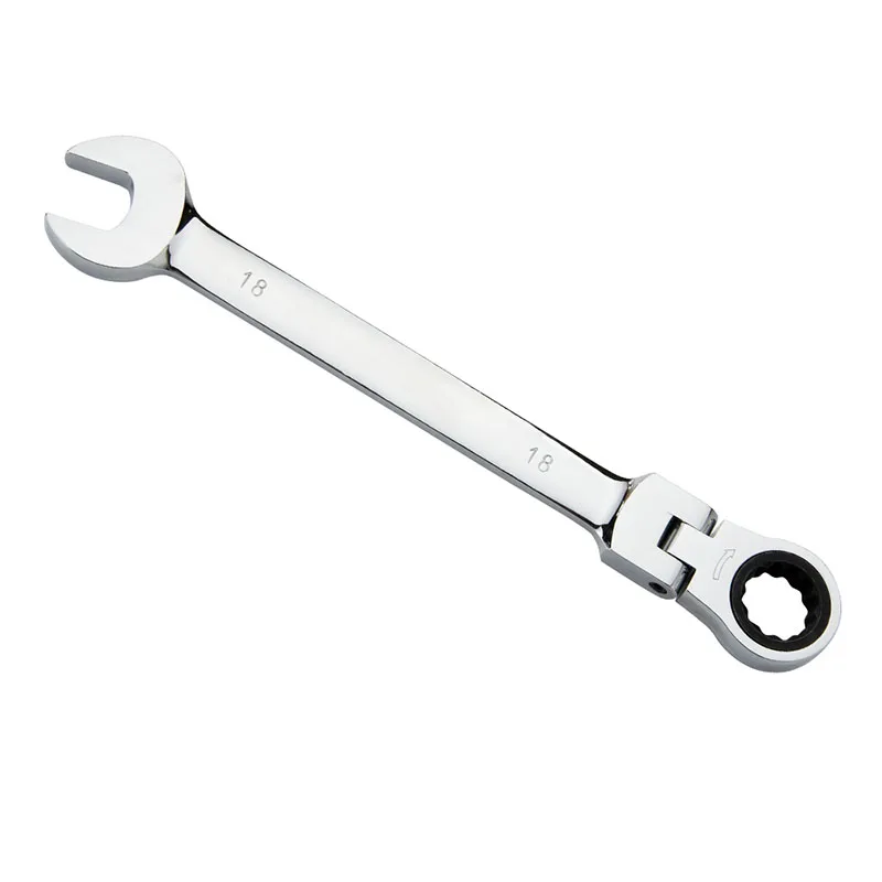 Chinese Factory Flexible Head Ratchet Wrench Set Double Offset Ring Kit