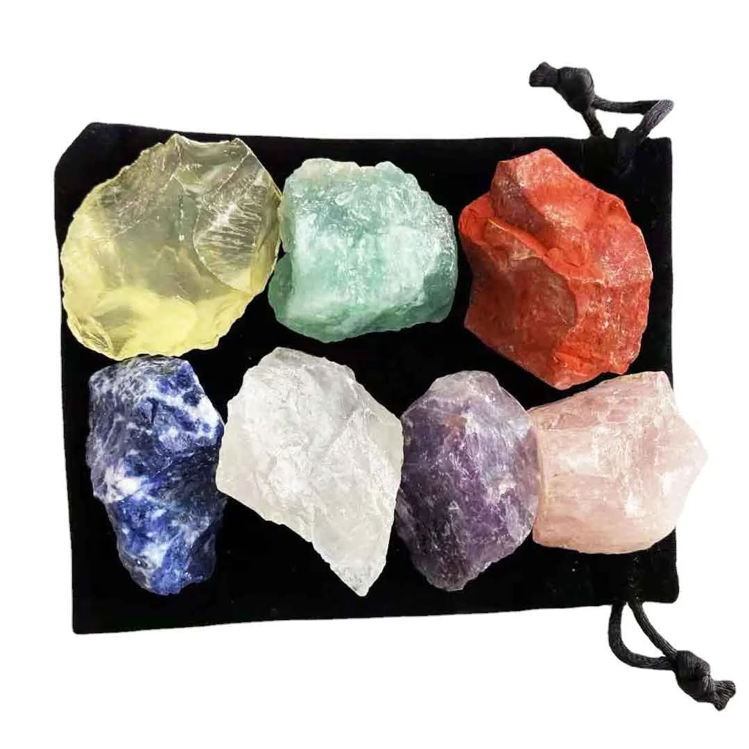 Уникальный кристаллический камень чакра в пакете кристаллы рейки 7 опущенные